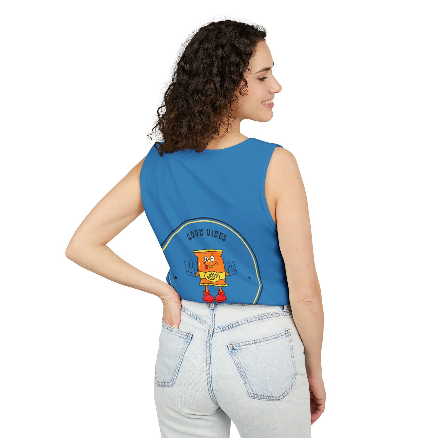 Good Vibes Unisex Tank Top - Fun Summer Apparel