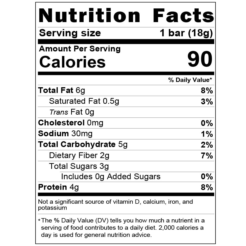 Almond Vanilla Mammoth Nutritional Facts