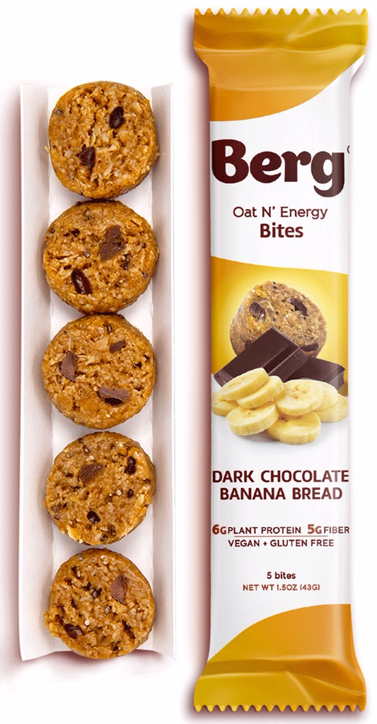Berg Oat N' Energy Bites Dark Chocolate Banana Bread