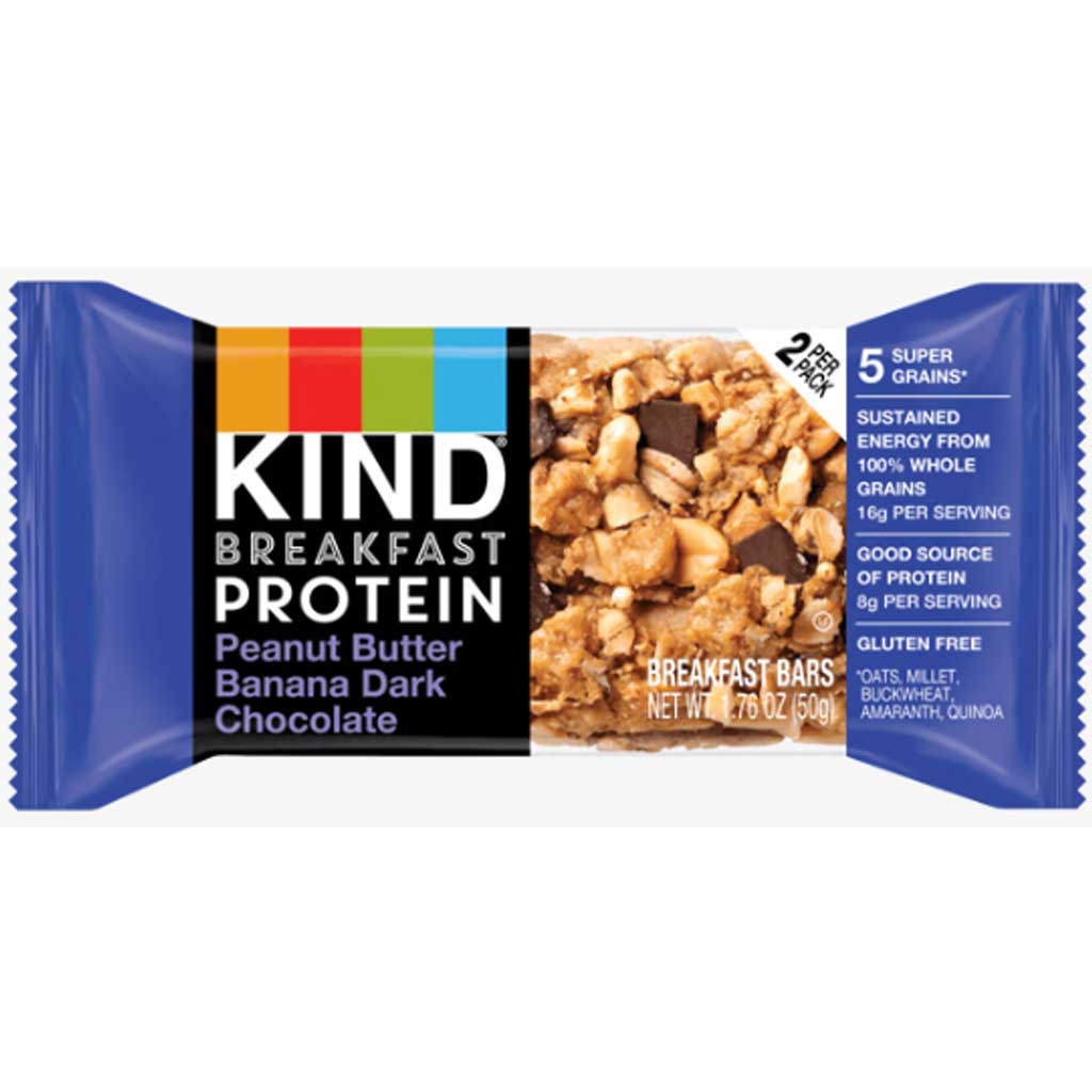 KIND Breakfast Bar Peanut Butter Banana Dark Chocolate