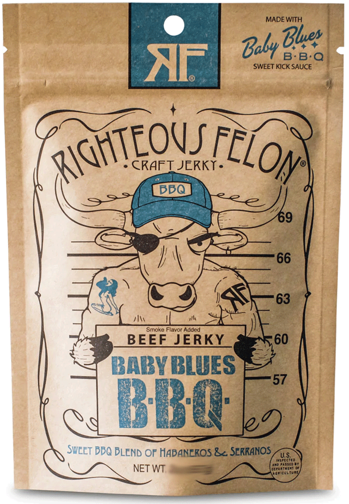 Righteous Felon Bootleggin BBQ Beef Jerky