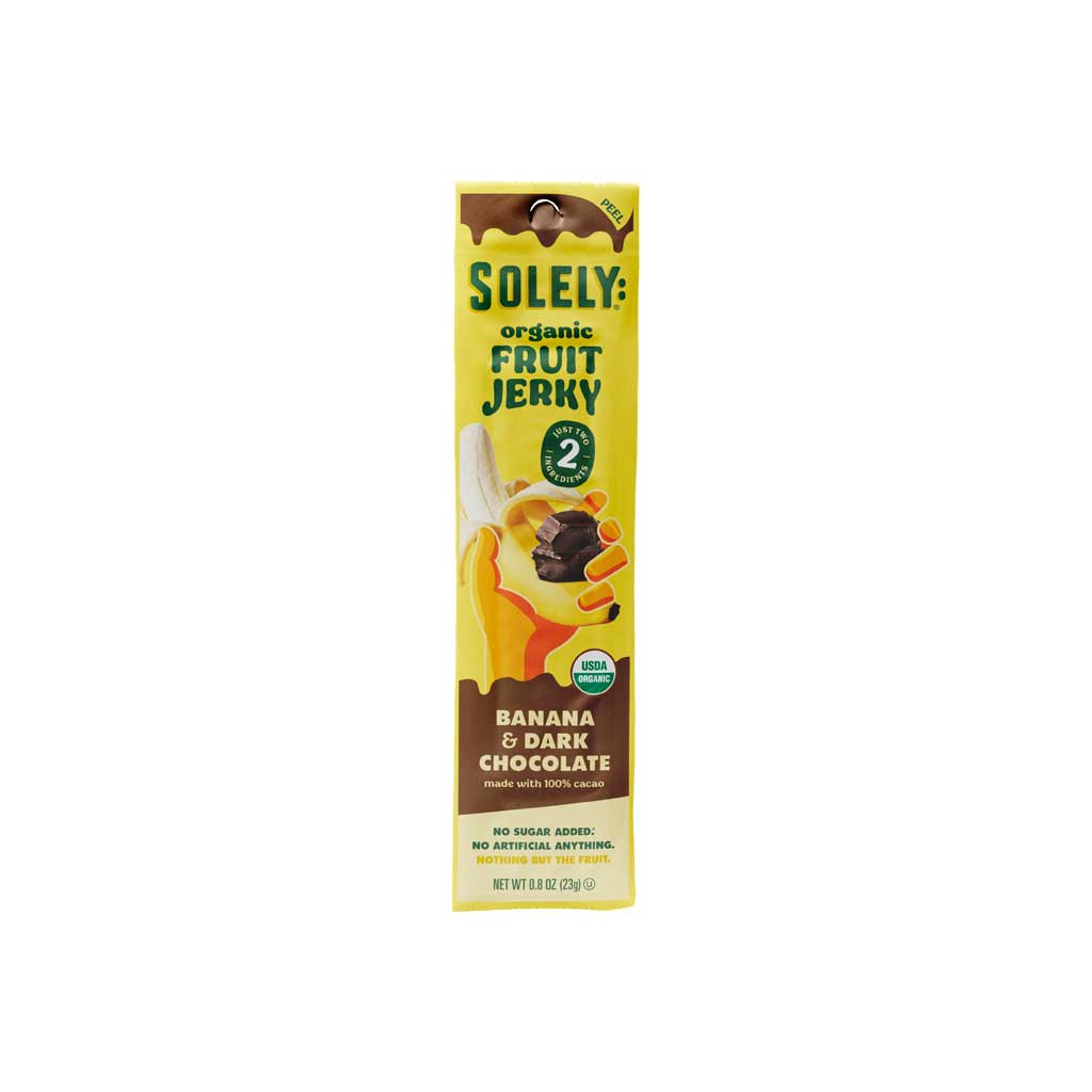 Solely Organic Banana with Dark Chocolate Fruit Jerky