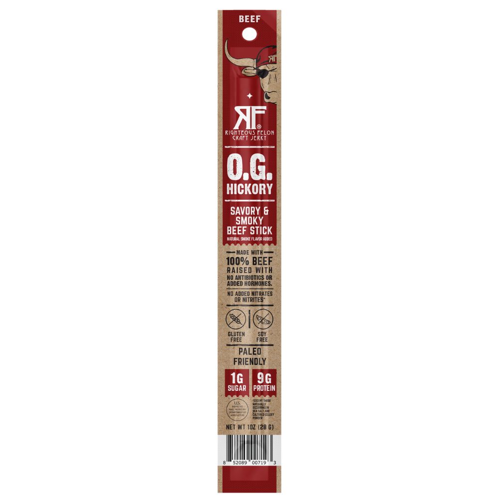 Righteous Felon O.G. Hickory Beef Stick