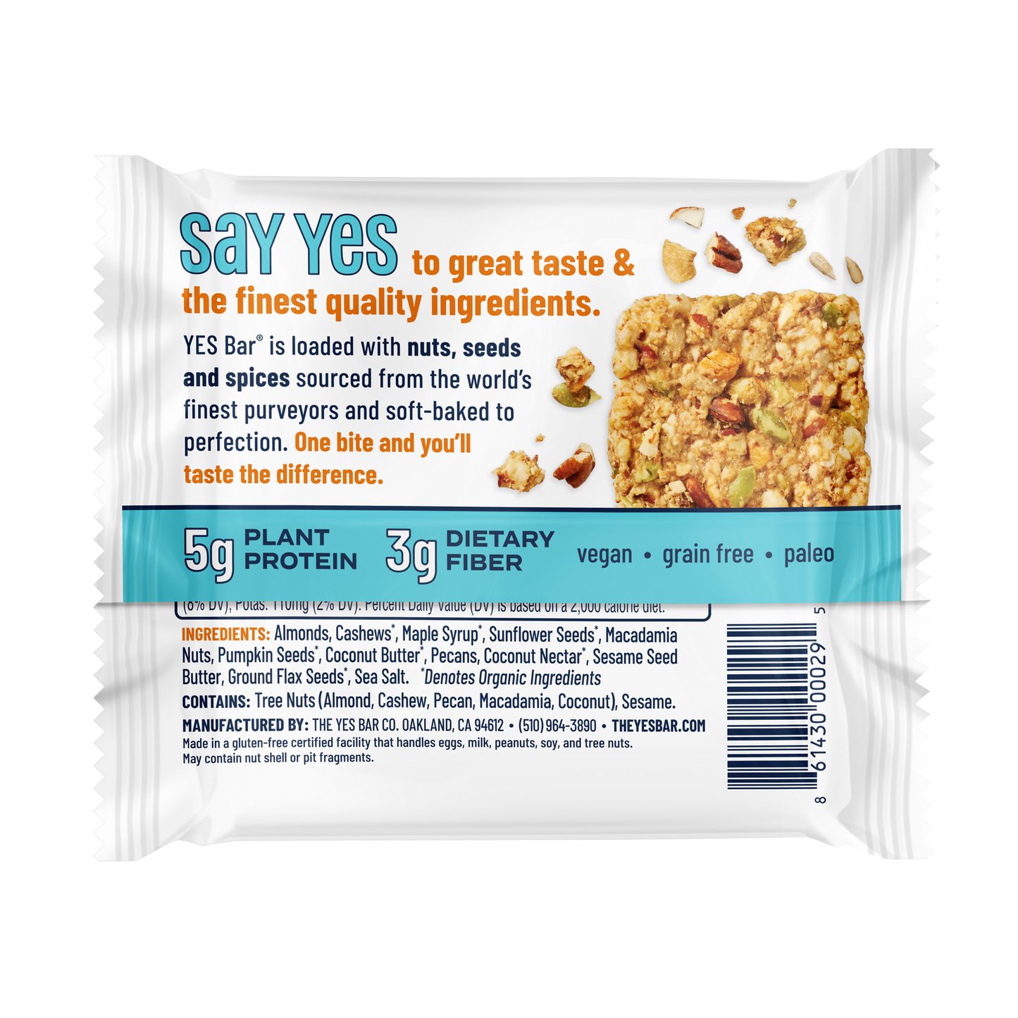 YES Bar Salted Maple Pecan