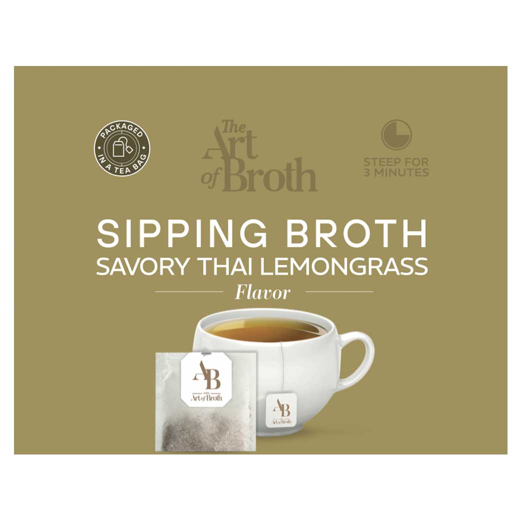 The Art of Broth Savory Thai Lemongrass Sipping Broth
