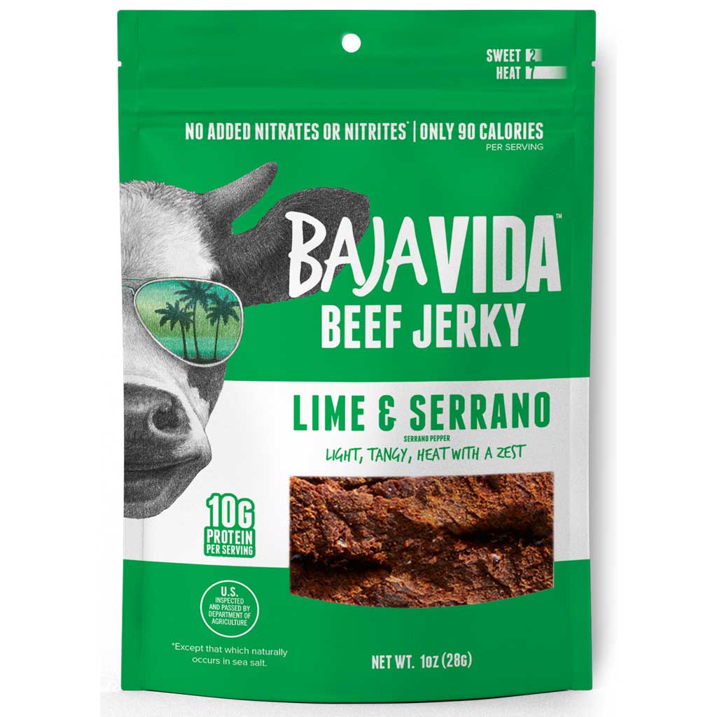 Bajavida Beef Jerky Lime & Serrano