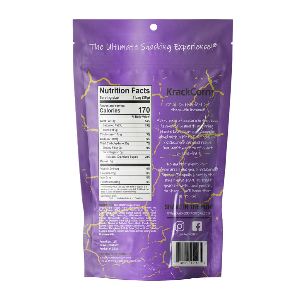 KrackCorn Popcorn Jalapeno Heat