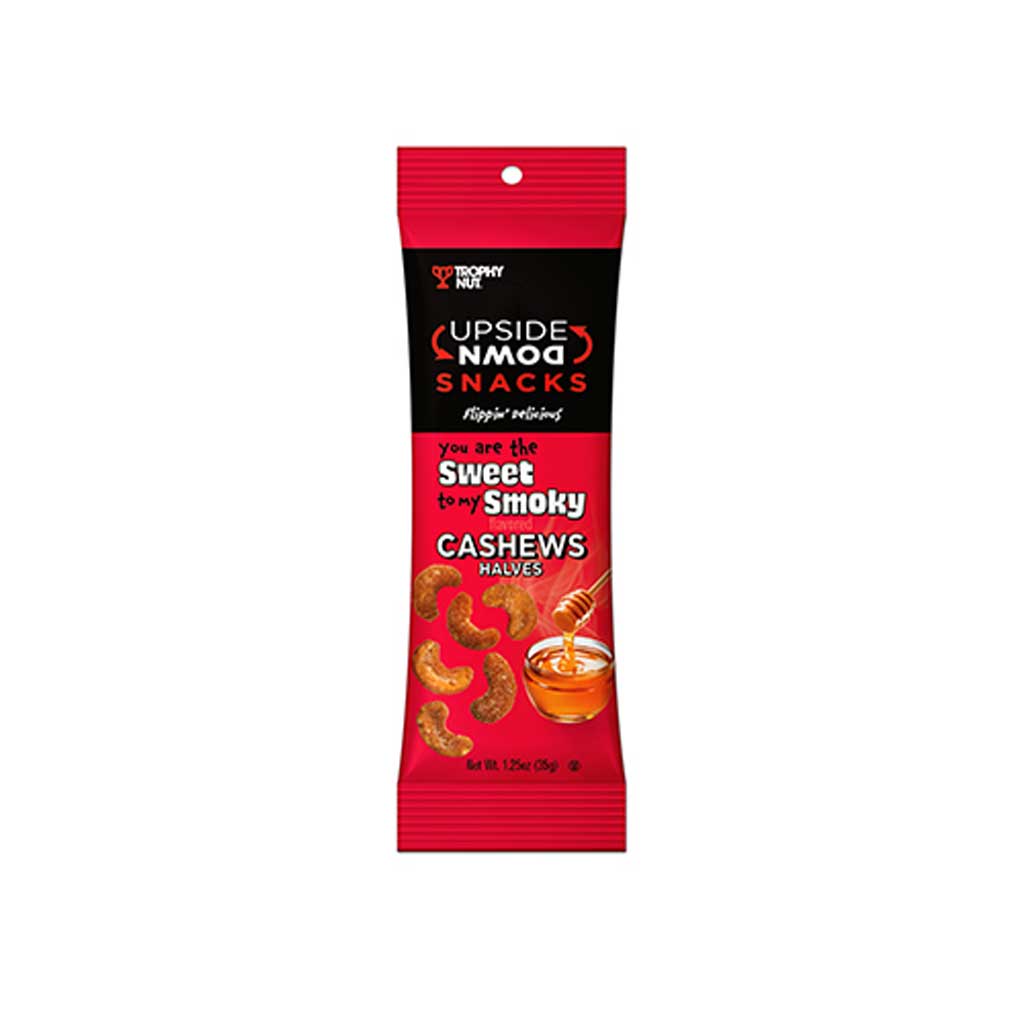 Upside Down Snacks Sweet Smoky Cashews