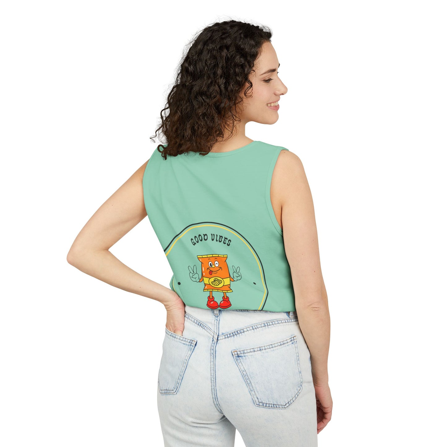 Good Vibes Unisex Tank Top - Fun Summer Apparel