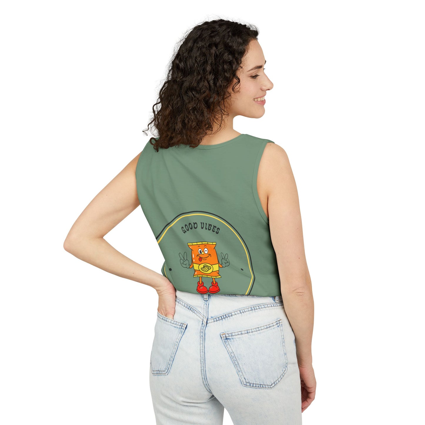 Good Vibes Unisex Tank Top - Fun Summer Apparel