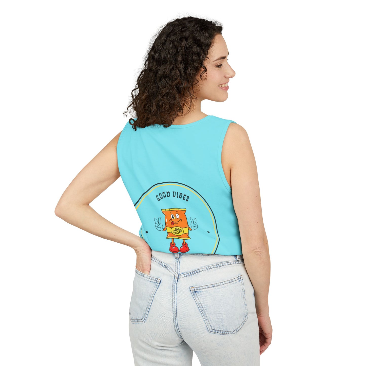 Good Vibes Unisex Tank Top - Fun Summer Apparel