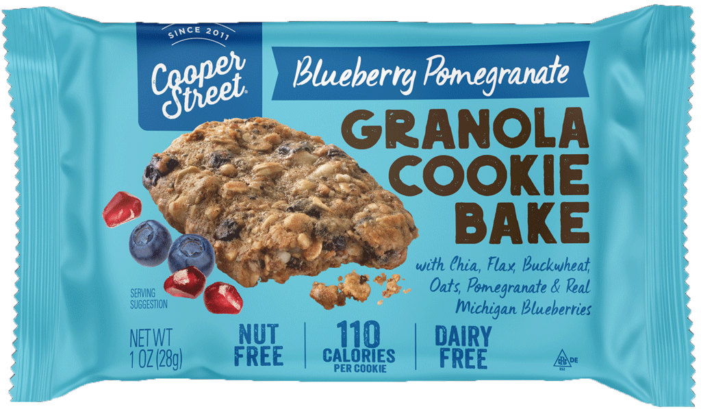 Cooper Street Granola Cookie Bakes Blueberry Pomegranate