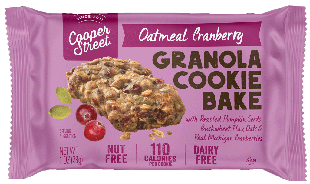 Cooper Street Granola Cookie Bakes Oatmeal Cranberry