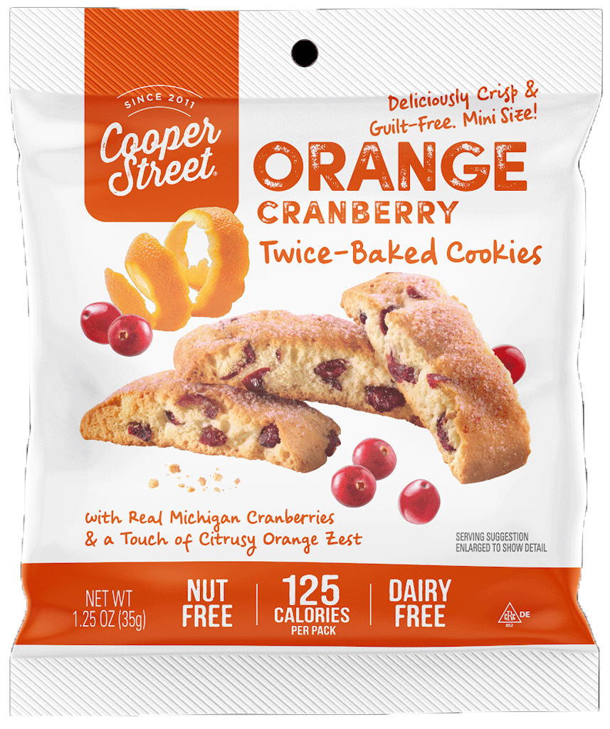 Cooper Street Twice-Baked Cookies Orange Cranberry
