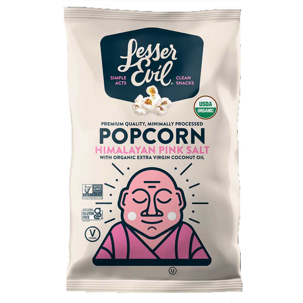 Lesser Evil Himalayan Pink Salt Popcorn