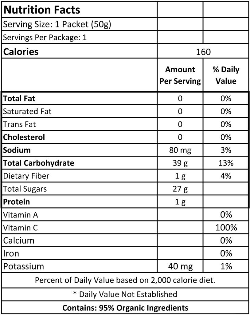 Honey Stinger Organic Energy Chews Fruit Smoothie
