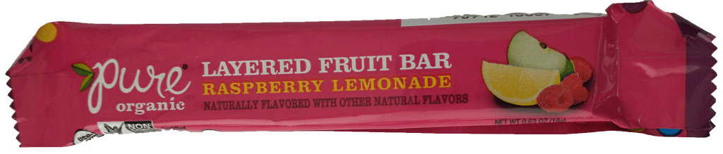 Pure Organic Layered Fruit Bar Raspberry Lemonade