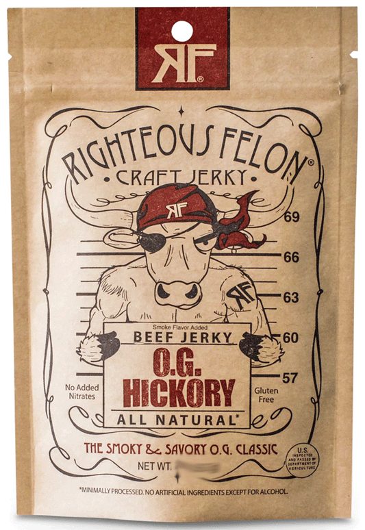 Righteous Felon O.G. Hickory Beef Jerky