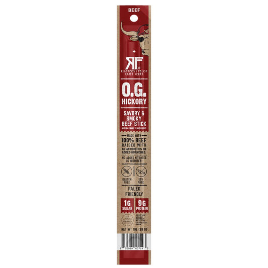 Righteous Felon O.G. Hickory Beef Stick