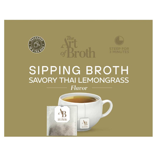 The Art of Broth Savory Thai Lemongrass Sipping Broth
