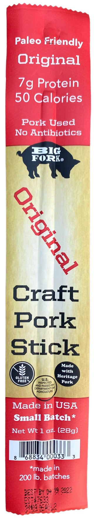 Big Fork Craft Pork Stick Original
