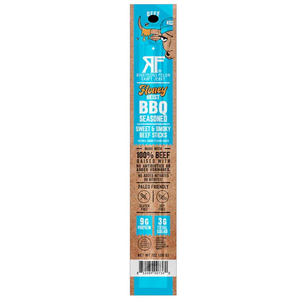 Righteous Felon Honey BBQ Beef Sticks