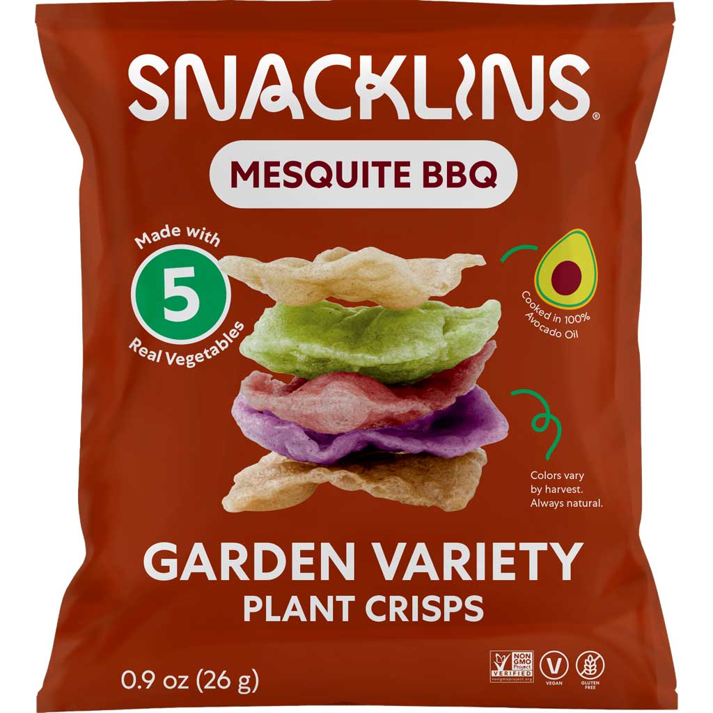 Snacklins BBQ plant crisps
