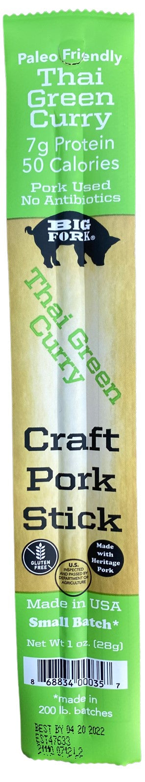 Big Fork Craft Pork Stick Thai Green Curry